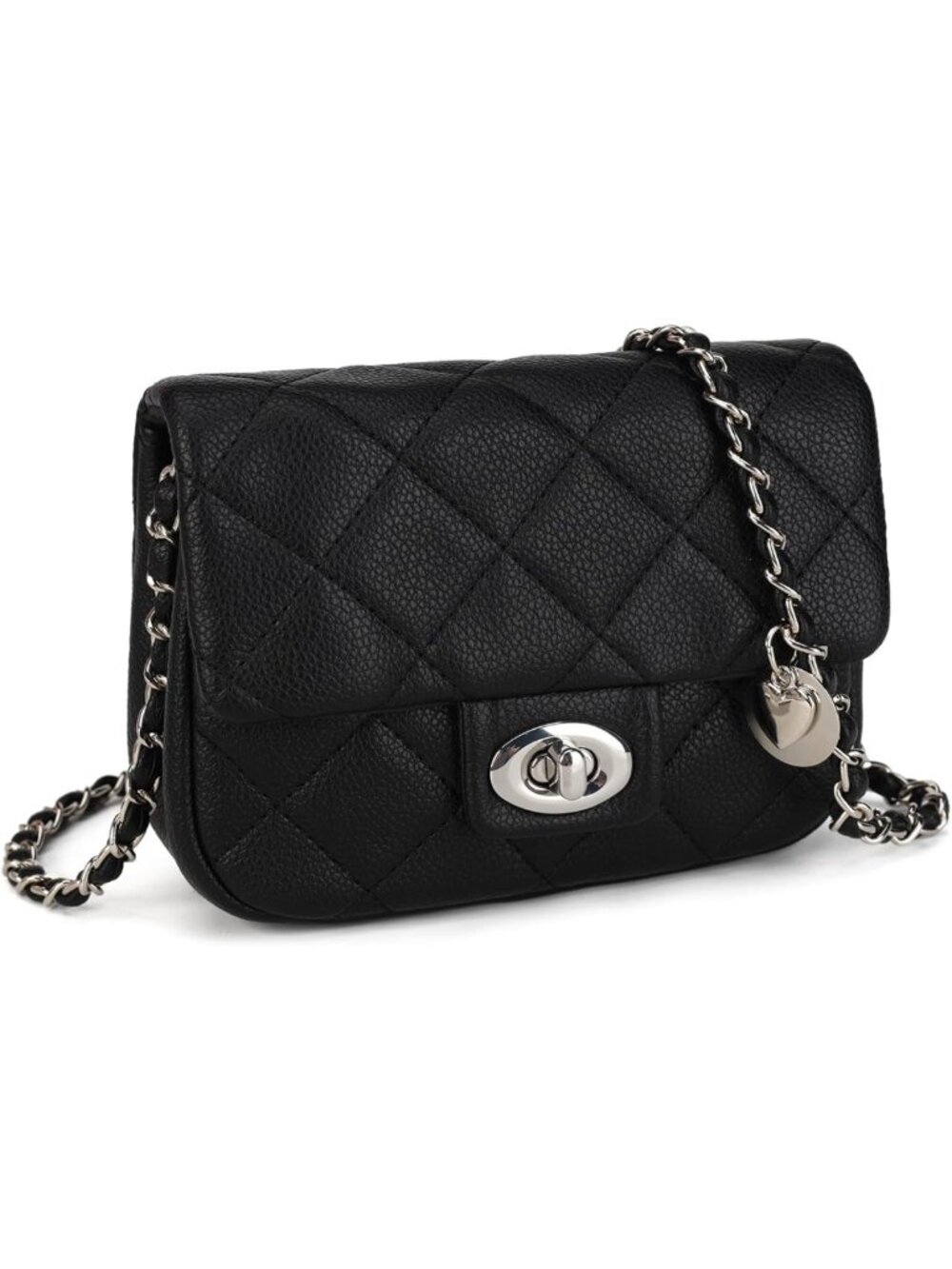 Quilted Mini Crossbody Purse for Women, Stylish Chain Strap Shoulder Bag